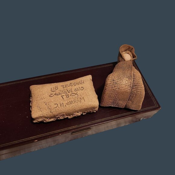 Handcrafted Clay Nativity Set Mary & Baby Jesus 4" Tall - Picture 7 of 7